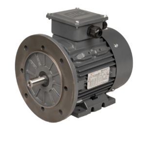 TEC Three Phase Electric Motor, 0.75KW, (1HP), Flange Mounted(B5), 3000rpm(2 pole), IE2 efficiency, 80M Frame, Cast Iron Body