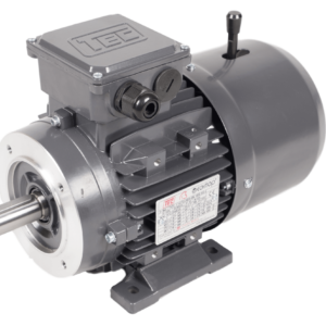 TEC Three Phase Electric Brake Motor, 0.18KW, (1/4HP), Flange Mounted(B14), 3000rpm(2 pole), IE1 efficiency, 63 Frame, Aluminium Body