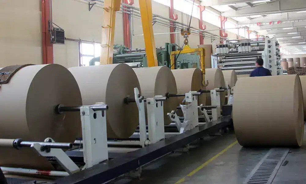 paper mill using electric motors